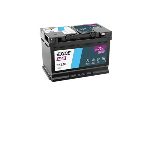 Exide EK720 AGM Autobatterie 12V 72Ah EN760A
