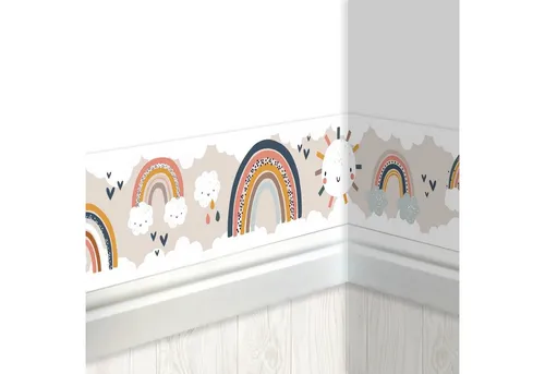 PAPIERDRACHEN Bordüre Papierdrachen Kinderbordüre, Bordüre für das Kinderzimmer