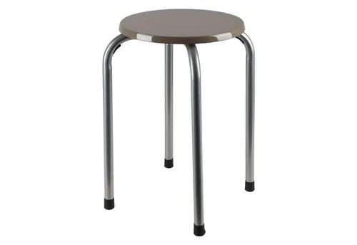 BURI Metall Stapelhocker - Praktischer Partyhocker für Gäste - Stapelbarer Hocker mit 4 stabilen Metallbeinen und hochglanzbeschichteter MDF-Sitzfläche. Ideal für Wohnzimmer oder Küche, bietet er zusätzliche Sitzmöglichkeiten für unerwartete Gäste. Kompakt und platzsparend.