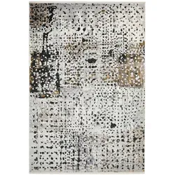 Produktbild Musterring Webteppich, Grau, Textil, Abstraktes, rechteckig, 120x180 cm, für Fußbodenheizung geeignet, pflegeleicht, Teppiche & Böden, Teppiche, Moderne Teppiche