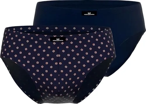 Götzburg Herren-Slip 2er-Pack Single-Jersey Marine Größe 5
