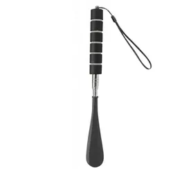 Teleskop-Schuhlöffel 30-70cm Edelstahl Schwarz mit Griff