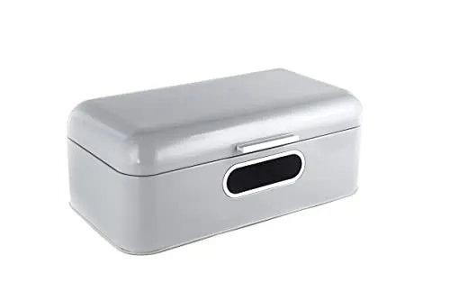Echtwerk Retro-Brotkasten - Stilvolle Brotbeschreibung aus pulverbeschichtetem Metall mit Sichtfenster. Hält Brot frisch und knackig dank optimaler Luftzirkulation. Ideal für jede Küche und ein tolles Geschenk für Brotliebhaber.