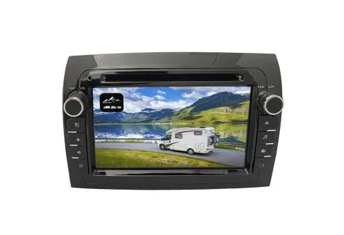 BergGPS BG-7000D - 7-Zoll Fiat Ducato Navi Radio für Wohnmobile, maßgeschneiderte Routen und DAB+ Radio mit drahtlosem Carplay