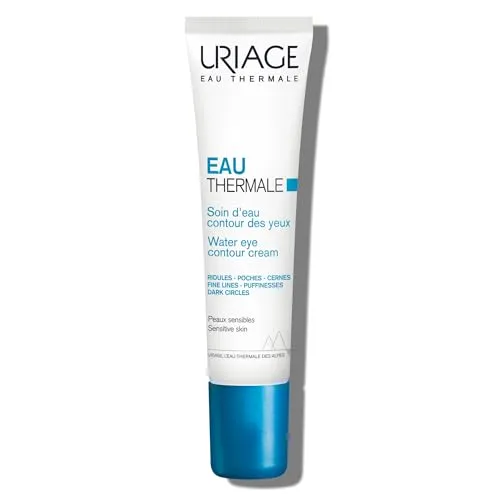 Uriage Eau Thermale Water Eye Contour Cream für empfindliche Haut 15ml - Reduziert feine Linien, Schwellungen, dunkle Augenringe - Ultra-erfrischende Augenpflege - Paraben- & Duftfrei