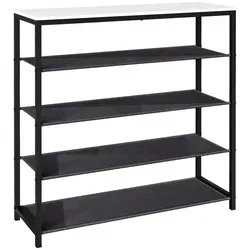 VCM Schuhregal im Industrie Style | 4 Fächer für 12 Paar Schuhe - Schuhschrank im angesagten Industrie Style mit 4 Fächern für bis zu 12 Paar Schuhe. Maße: H. 87 x B. 90 x T. 30 cm - ideal für jeden Eingangsbereich.