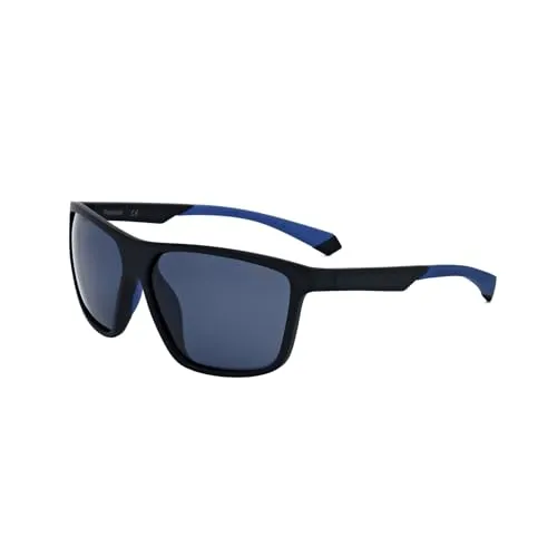 Polaroid Pld 7044/s 0VK/C3 MTBLK BLUE Sunglasses Men's Polycarbonate, Standard, 60