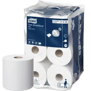 TORK Toilettenpapier SmartOne T9 Mini 2-lagig, 12 Rollen von Tork
