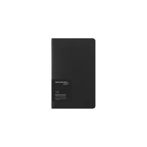 Moleskine Smart Cahier Notizhefte Schwarz Large Liniert 2er Set