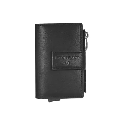 Strellson Herren Geldbörse E-cage Brick Lane C-four - Hochwertige Geldbörse aus Leder, zertifiziert von der Leather Working Group, ideal für stilbewusste Männer