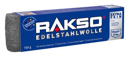 Rakso Edelstahlwolle Größe 00 extra fein 150 g - 4003364720702