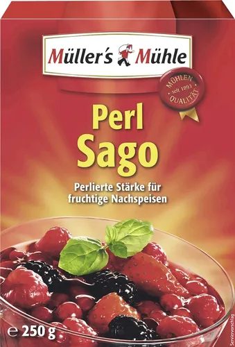 Müllers Mühle Perl Sago perfekte Stärke für Nachspeisen 250g