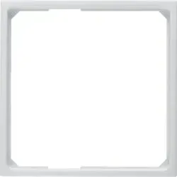 Berker 11091919 Adapterring für Zentralstück 50 x 50 mm, S.1/B.3/B.7, polarweiß matt