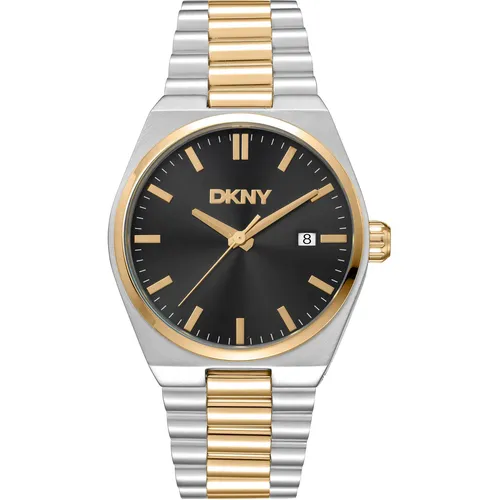 Uhr DKNY DK1G135M0055 Herren Quarz Edelstahl Zifferblatt Schwarz 100m Neu