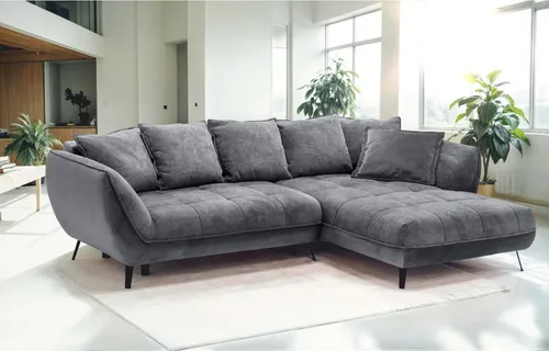 exxpo - sofa fashion Ecksofa Midway Easy-Lift-Bettfunktion, 15cm bodenfrei, bequem, Breite 282cm, inkl. Bettfunktion und praktischem Bettkasten, L-Form