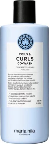 Maria Nila Coils Curls Co-Wash 350 ml - Haarshampoo für lockiges Haar, sanfte Reinigung und Feuchtigkeitspflege in einem
