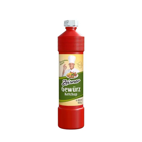 Zeisner Gewürz Ketchup Scharf 800ml 0.8 L (5,99 EUR/l)