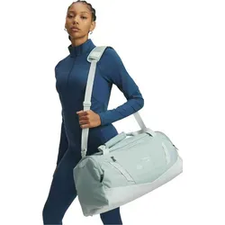 Under Armour UA Undeniable 5.0 Duffle MD Enamel Blue - Robuster Seesack mit wetterbeständiger UA Storm-Technologie. Perfekt für Sport und Reisen, bietet er viel Stauraum und Organisation durch mehrere Taschen.