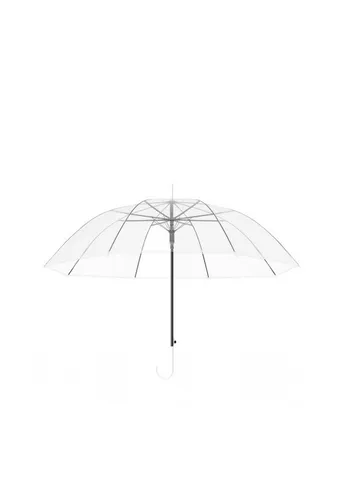 Yuhu Stockregenschirm Transparenter XXL-Regenschirm mit Automatik-Öffnung, Durchsichtiger Stockschirm 100 cm Ø