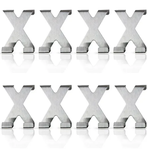 Bestlivings Türhaken Garderobenhaken zum einhängen, Badezimmer, Türen, Kleiderschränke, (8-St., (16 Haken), Garderobenhaken - Fensterhaken Metall ohne Bohren Kleben