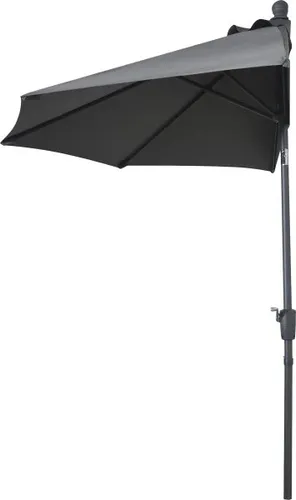 TrendLine Balkon-Halbschirm anthrazit, 260 cm - Sonnenschirm mit großzügiger Spannweite von 260 cm, ideal für gemütliche Stunden auf dem Balkon und optimaler UV-Schutz.