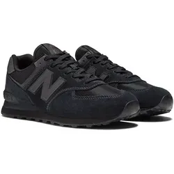 New Balance 574v3 Herren Sneaker, Triple Black, 38.5 EU - Herren-Sneaker mit umweltfreundlichem Obermaterial aus recyceltem Textil und Wildleder, ENCAP-Zwischensohlendämpfung für ultimativen Komfort und Halt den ganzen Tag.