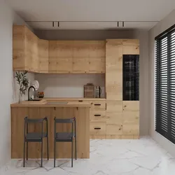 Winkelküche 390x260 cm – Artisan Eiche Küchenblock in U-Form ohne E-Geräte