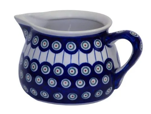 Original Bunzlauer Keramik Milchkanne 1,0 Liter Dekor 8 - Milchkännchen & Sahnekännchen, handverziert und lebensmittelgeeignet, spülmaschinenfest und hitzebeständig – ideal für stilvolles Servieren.