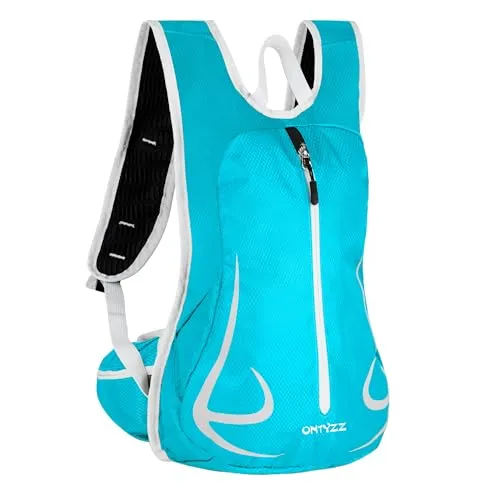 ONTYZZ Fahrradrucksack Damen Männer Kleiner Sportrucksack 15L Wanderrucksack Ultraleicht Rucksack Radfahren MTB Laufen Wasserdicht Skirucksack