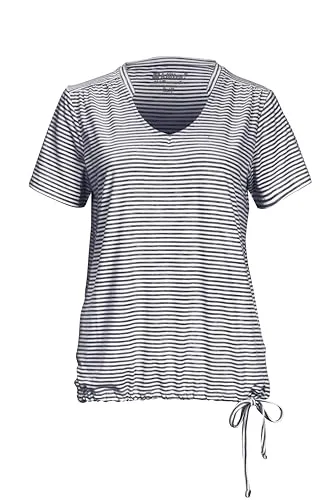 Killtec T-Shirt Lilleo WMN TSHRT F NACHTBLAU - Sportives Damen Wander-T-Shirt aus schnelltrocknendem Funktionsmaterial, verstellbarer Saum für individuellen Tragekomfort und ideal für Outdoor-Aktivitäten.