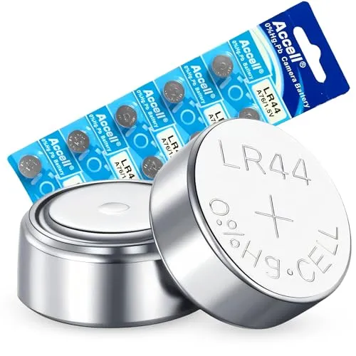 Retoo 10 Stück LR44 1.5V Knopfzelle Alkaline - Batterien für Uhren, Fernbedienungen und mehr – Hohe Kapazität von 110mAh für langlebigen Einsatz und lange Lagerlebensdauer.