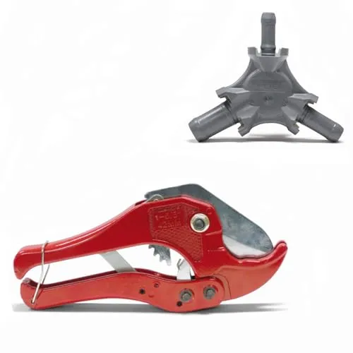 Pipetec Montage Werkzeug, SET: Rohrschere und Kalibrierer, für Mehrschicht Alu Verbundrohr