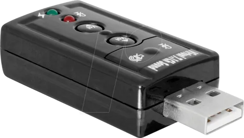 DELOCK 63926 - Soundkarte, extern, 7.1, USB 2.0, 24 bit / 96 kHz
