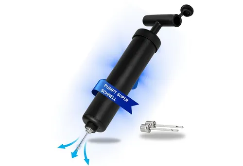 elasto Spielball Handpumpe inkl. 2 Ventile schwarz