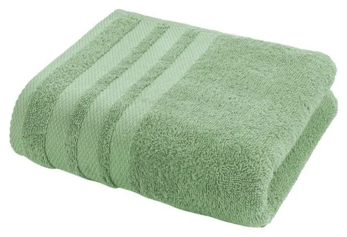 casa NOVA Handtuch MADRID, 50 x 100 cm, Grün - Das elegante Handtuch MADRID von casa NOVA in Grün überzeugt mit einem hohen Flächengewicht von 450 g/m². Pflegeleicht und bis 40 °C waschbar, ist es ideal für den täglichen Gebrauch und sorgt für ein angenehmes Gefühl nach dem Duschen.