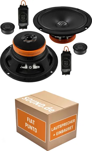 Musway MAE6.2C Lautsprecher Einbaupaket für Fiat Punto Typ 188