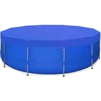 vidaXL Poolabdeckungen 2 Stk. PE Rund 540 cm - Praktisches Set für runde Schwimmbecken bis 500 cm Durchmesser. Reißfest und wasserabweisend mit Abflusslöchern für optimale Belüftung und Schmutzschutz.