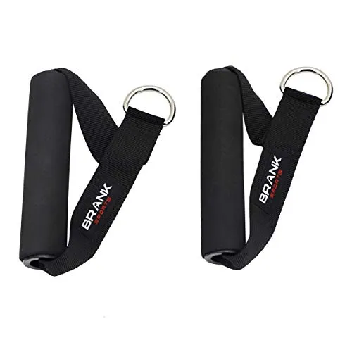 Universeller Zuggriff für das Krafttraining als Paar | Zubehör für das Krafttraining für Zugübungen mit Widerstandsband oder Seilzug | Sportgriff mit Schaumstoffüberzug für Gummibänder.