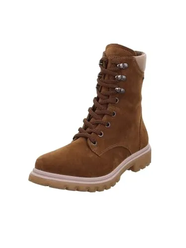Legero MONTA Schnürstiefelette mit Warmfutter - Braun - 41 - Stylische Schnürstiefelette für den Winter! Mit GORE-TEX-Funktionsmembran und weichem Kunstfell für höchsten Tragekomfort. Ideal für kalte Tage, gefertigt aus hochwertigem Veloursleder.