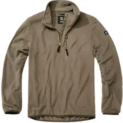 Brandit Fleece Troyer oliv, Größe 5XL - Funktionsjacke, kuschelig weich und atmungsaktiv, ideal für kaltes Wetter mit hochschließendem Kragen und praktischer Brusttasche.