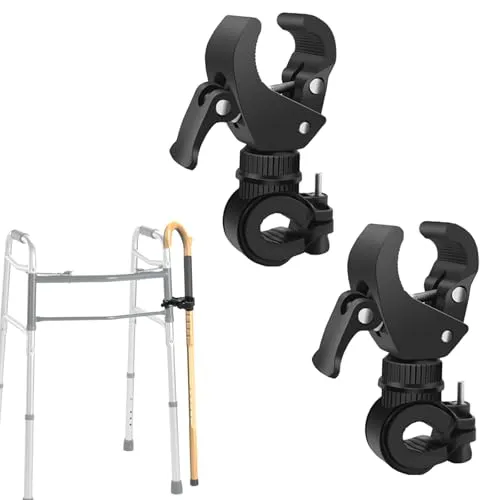 LODMOD Upgrade Cane Halter für Drive Rollator, Walker, Rollstuhl und Universal Krücken Stick Bracket Zubehör, 1.3