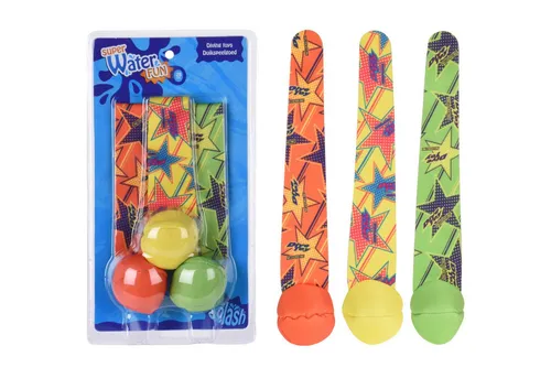 Koopman Wasserspielzeug Kinder Spielzeug Kinderspiel Wurfball Spielball Wasserball, Polyester, (3-tlg) 3tlg, Neopren, 3 Bälle, 28x5cm, ca. 100gr je Ball