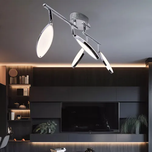 WOFI LED Deckenleuchte Chrom Strahler beweglich von Wofi