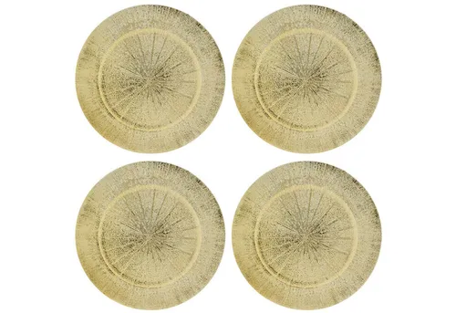 Annastore Platzteller 4 x Platzteller wiederverwendbar in gold von Annastore