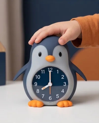 MegaLight POPPY PENGUIN Kinder-Wecker mit Wake-Up-Light