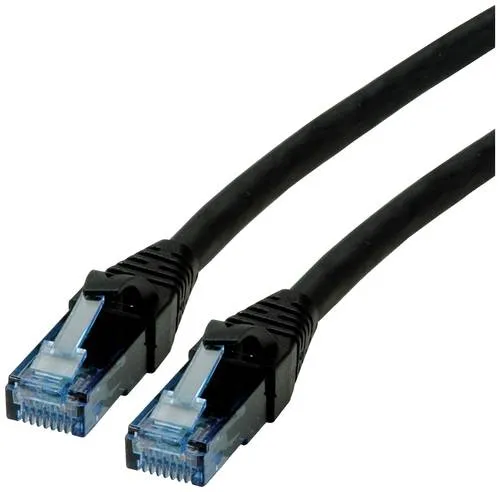 Roline 21.15.2751 RJ45 Netzwerkkabel, Patchkabel CAT 6a U/UTP 1.00m Schwarz 1St.