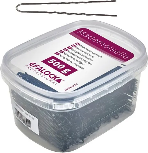 Efalock Professional Mademoiselle Haarnadel, 45 mm, 500 g, braun - Hochwertige Haarklammern für perfekten Halt, ideal für kreative Frisuren und professionelles Styling.
