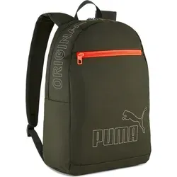 PUMA Rucksack PHASE BACKPACK II, Dark Olive - Sportlicher Rucksack aus 100% Polyester, ideal für Freizeit und Sport, mit praktischem Netzmaterial für optimale Belüftung.