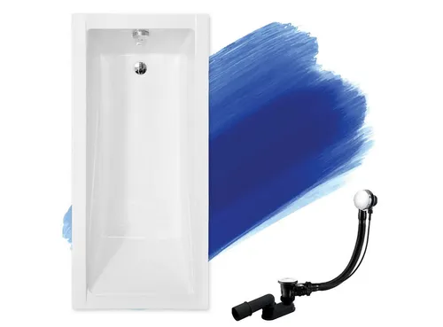 KOLMAN Badewanne Rechteck Modern 120x70, Ablaufgarnitur & Füße GRATIS