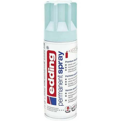 edding 5200 Acrylspray Sprühfarbe pastellblau matt - Schnelle und einfache Verschönerung für Holz, Metall, Glas und mehr, witterungsbeständig und ergiebig